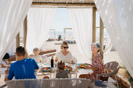 Baia Blu Beach Familie Cabana mit Oma