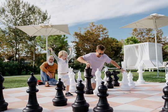 Schach mit Opa