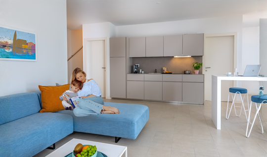 Villa Mare mit Mutter und Kind