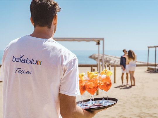 Baia Blu Beach Bar for romantic hours
